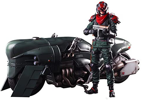 Square Enix FINAL Fantasy VII Remake - Officer & Moto - Play Arts Kai Fig. et Véhi