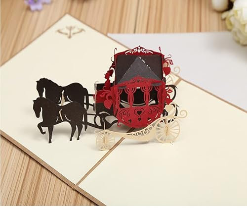 Hochzeitskarte Pop Up 3d Geldgeschenk GlüCkwunsch Zur Karte Hochzeit,Mit Oldtimerwagen