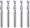 SpeTool 5 fresas en espiral CNC Upcut VHM 2 flautas fresadoras de madera con vástago de 6 mm x 24 mm de longitud de corte, router bit para cortar madera