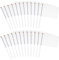 TOYANDONA Lot de 24 mini drapeaux blancs sur bâtons - Petits drapeaux à main vides - Décorations de fête personnalisées