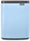 Brabantia - Bo Abfalleimer 7L - Abfalleimer klein & stilvoll - Leicht zu öffnender, sanft schließender Deckel - Hygienisch & platzsparend - Wandmontage - für Bad, Toilette, Home Office - Dreamy Blue