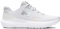 Under Armour UA W Charged Surge 4 Deportivas de mujer, ligeras y transpirables zapatillas para correr, color blanco/neblina distante/plateado metálico