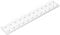 Classic Building Plate 2x12, 100 Piece White Bulk Plates, Compatible with Lego Parts and Pieces 2445, Compatible with All Major Brick Brands(Colour:White)