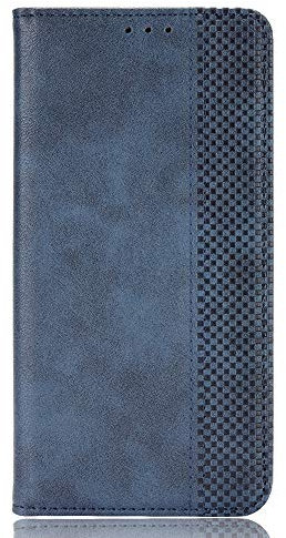 Dedux Portafoglio Custodia Cover per Xiaomi Redmi Note 13 PRO 5G, Cover Biglietti Visita Pelle Retro con Chiusura Magnetica Premium Pu Flip. Blu