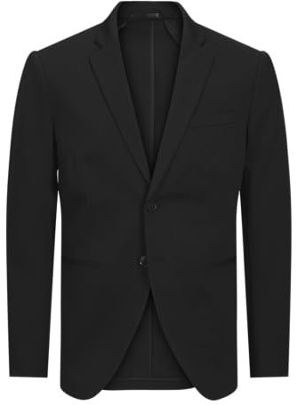JACK & JONES Jjejaxon Blazer en Jersey Veste de Costume, Noir/Coupe : Slim fit, 52 Homme