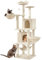 Yaheetech Katzenkratzbaum 175 cm deckenhoch Kratzbaum für Katzen, Stabil Kletterbaum mit Sisal-Kratzsäulen Plattformen Korb Hängematte Plüschball, Beige