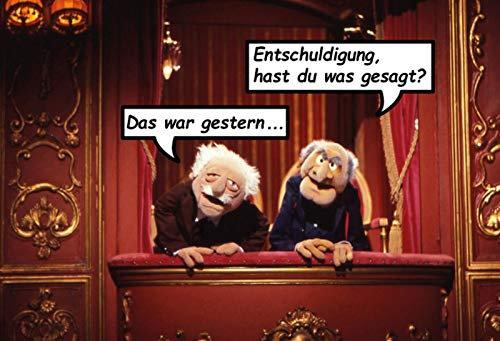 Ontrada Holzschild 30x40cm Waldorf Statler Muppet Show Hast Du was Holz Schild