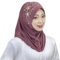 Chic Hijab Für Damen Klassische Muslim Kopftuch Hijab mit Schöne Perle diamond Islamische Muslimische Kopftücher Weicher Einfabig Full Neck Abdeckung Sport Hijab Turban Untertuch Kopfbedeckung