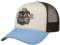 FWS Mad Dog Trucker Cap Basecap Baseballcap Truckercap Meshcap Damen/Herren - Snapback, mit Schirm, Schirm Frühling-Sommer - One Size beige-braun