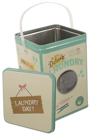 KITANDOVE Seau De Rangement Étanche Pour Détergent à Linge Avec Couvercle Boîte De Stockage Pour Et De Lavage Design Portable Avec Poignée Pour Buanderie