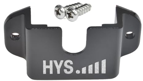 HYS Single Side Radio Car Mount, Universal Amateur CB Radio Microphone Microphone Hanger Holder Mounting Kit with Screws for Handheld CB&VHF UHF Handheld Radio & Shoulder Speaker Microphone (Black