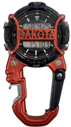 Dakota Digital Cage Clip Bottle Opener, Clip Watch, Travel Alarm Watch with Dial Protection, Alarm, Stopwatch, Outdoor Gifts for Men and Women, Use for Travel, Fishing Hunting, and More, Tactical