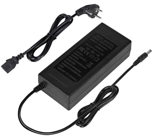 DC 24V 5A 120W Netzteil, AC 100-240V zu DC 24V Transformator, 5.5 x 2.5mm DC Jack, Universal Adapter für LED Streifen, Monitor, LED Treiber, Wireless Router, CCTV Sicherheitssystem