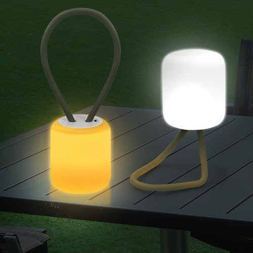 Litinliv Luci Campeggio Lanterna LED, Lampada da Tavolo senza fili, Lanterna da Esterno, Ricaricabile LED Lanterne Giardino Sospensione, Lampade da Giardino Lanterna da Campeggio Sospensione