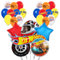 26PCS Wheels Balloons Hot Wheels Theme Party Favors Balloons Wheels Foil Balloon WheelsLatex Balloons Wheels Birthday Party Supplies for Hot Theme Sports Event Supplies