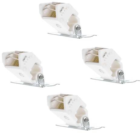 Ciieeo 4sets Bamboo Curtain Lock Roman Blinds Lock Window Blind Lock Drapery Hardware Mini Blind Cord Lock Curtain Accessory Venetian Blind Tilt Mechanism Cord Lock Blind Iron White
