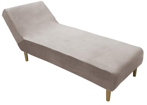 Mswborml Samt Chaiselongue Schonbezüge, Elastische Relaxsessel Bezüge, rutschfest Relaxliege Schonbezug Ohne Armlehnen, Stretch Abdeckung Liegesessel Bezug Sofabezug, Maschinenwaschbar,C