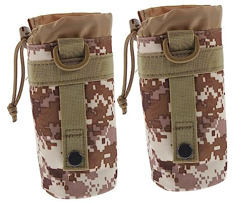 Happyyami 6piezas Soporte para Botellas De Agua Portabotellas De Nylon Resistente para Mochila para Camping y Senderismo Protección contra Arañazos y