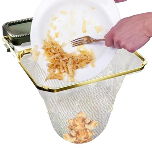 Generisch Faltbares Spülensieb, faltbarer Spülenfilterregal - Food Catcher Filter Basket Waschbecken Filter Rack | 50 -Mesh -Taschen, Schwammschalter Müllsieb für die Küche, Müllverwalter -Manager