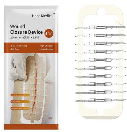 Nähte klebende Bandagen chirurgische Laceration Reparatur ohne Nähen Schnelle Blutgerinnel Notfall Wunde Verschlüsse Gerät Transparent 20cm 1pcs