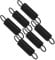 DOITOOL 6pcs Microwave Oven Door Latch Spring Fit Heat Shield Parts for Uk Microwave Repair