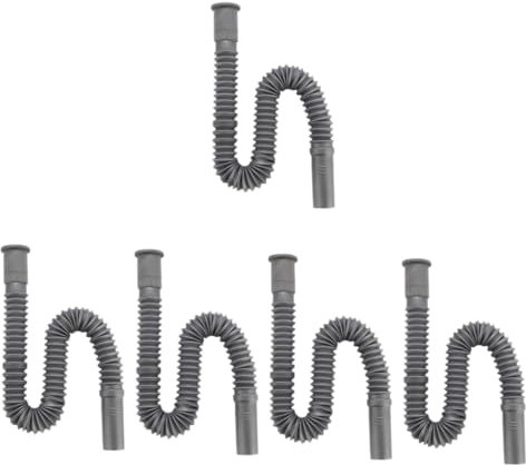 HOMSFOU 5 Stück Ablaufschlauch für das Becken kitchen sink drain waschbecken abfluss fangen Wasserhahnschlauch für Waschbecken Bad Düse Küchenspüle Schlauch waschbecken ablauf dichtung pp