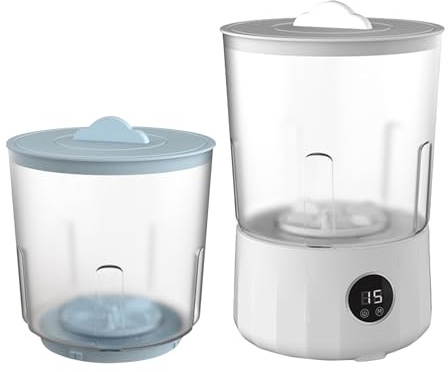 Mppchhn Machine à laver portable – Petite machine à laver de camping, fournitures de nettoyage avec 2 seaux pour appartement, voyage, vacances, camping, maison, hôtel, camping-car, voyage en plein air