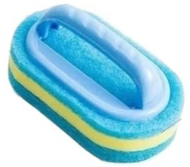 4 Stück Kompatibel for Haushaltsreinigungsbürste mit Griff Spülmittel Badezimmer Küche Badewanne Verdicken Schrubbschwamm Abwischen Langlebige Werkzeuge Zubehör Home