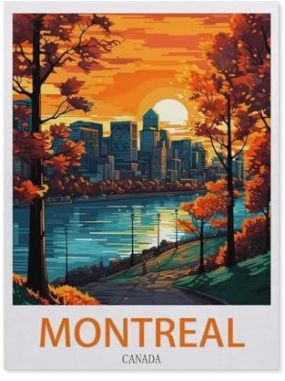 Montreal Canada，Paper Jigsaw Puzzle 1000 Pieces Adult Toys Decompression Game（26x38cm）-EC97