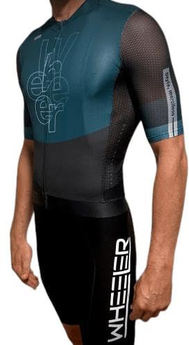 Maillot Ciclismo Hombre Verano Manga Corta Transpirable – Ultraligero Pro Fit Aerodinámico, Secado Rápido – Cycling Jersey Hombre – Fabricado en España (FR/ES, Letras, S, Regular, Regular, Negro)
