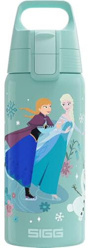 Sigg - Isolierte Trinkflasche Kinder - Shield Therm ONE Frozen - Für Kohlensäurehaltige Getränke Geeignet - Auslaufsicher & Leicht - BPA-frei - Aqua - 0,5L