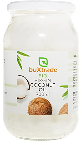5 Gläser (je 900ml) BIO Virgin Coconut Oil - Kokosnussöl | Öl | Kochen | Kokosnuss | Kokosöl