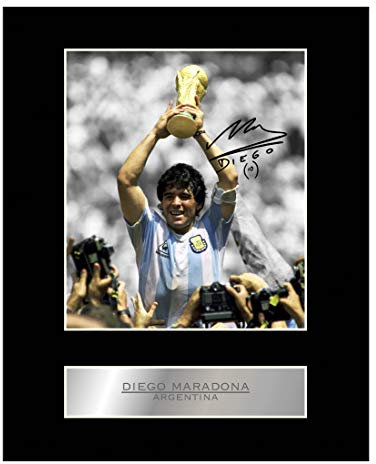 Iconic pics Diego Maradona Foto, signiert, Argentinien