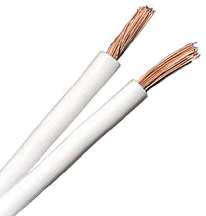 QED Classic 79 Strand Oxygen Free Copper (OFC) Profile Speaker Cable for Hi-Fi and Home Cinema Installations (5 metres, White)