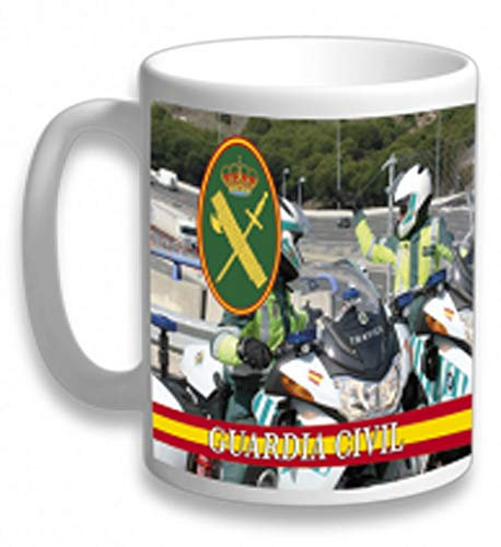 Tiendas LGP- Barbaric- Taza ceramica Guardia Civil decorada con impresión fotografica 3D con motivos de la Guardia Civil