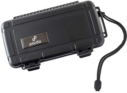 Pardo Cigar Pardo Cave à cigares de voyage avec disque humidificateur intégré – Hermétique, étanche, portable et durable – Étui à cigares de qualité et accessoires pour cigares de Pardo (peut contenir