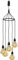 Luxform Lighting Bubbles Battery Powered Pendulum 5X Hanging Lights with 24 Hour Timer