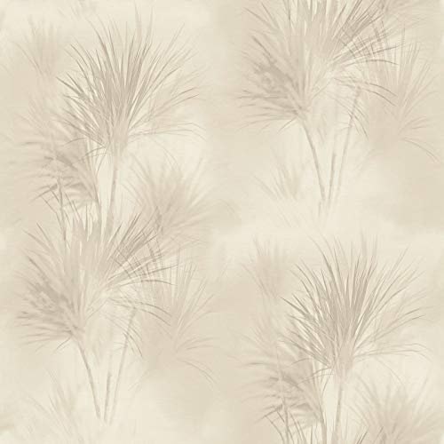 Papier peint feuille de palmier 372753 | Papier peint beige intissé vinyle | Papier peint séjour & cuisine | Papier peint tendance en ligne