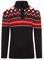 Crazy Age Herren Strickjacken Norweger Grobstrick Weihnachtspullover Winterpullover Renntier Motive Kristalle (Schwarz/Rot(1006), 3XL)