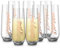 Bridesmaid Weingläser, Kook Junggesellinnenabschied Champagnergläser, 266.5 g (Bridal Set von 8), Stiellose Champagnerflöten, Cocktailbecher für Rose, ideal für Hochzeiten und Partys,