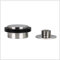 Klebe-Türstopper | 45 x 20 mm | Gewindesockel | Gummi Schwarzer | Edelstahl AISI 304 | Enthält Werkzeug, Schraube + Befestigungsdübel | Mod. I-203/35X19-DUAL-AM| EVI Herrajes