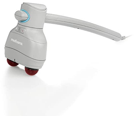 medisana HM 900 Handmassagegerät mit 4 Aufsätzen, elektrisches kraftvolles Klopfmassagegerät, Akupressur und Punktmassage, verschiedene Massageköpfe und zuschaltbare Wärmefunktion