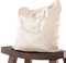 ELES VIDA 5 STÜCK Baumwolltaschen Natur (5er Set 38x42) ORIGINAL ÖKO-TEX® geprüfte Markentasche, Lange Henkel, Jutebeutel, Jute Stoffbeutel, Einkaufstasche, Stoff Taschen aus 100% Baumwollstoff