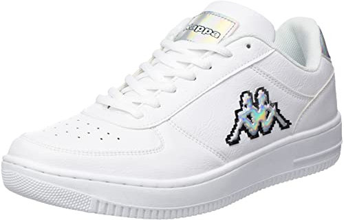 Kappa BASH PX Unisex Sneaker, Weiß, 36 EU