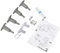 sparefixd Kit di installazione per lavastoviglie Beko