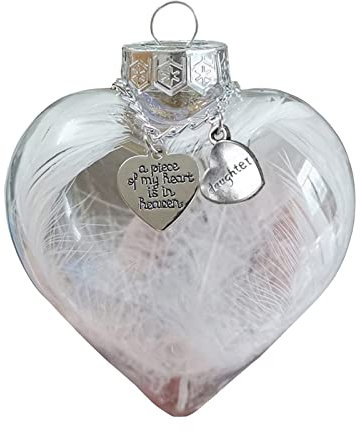 TianWlio Heave Heart – My 1PC Is In A Memorial Ornaments Stück Herz Weihnachtsschmuck Form Home Decor Wand Organizer Wohnmobil