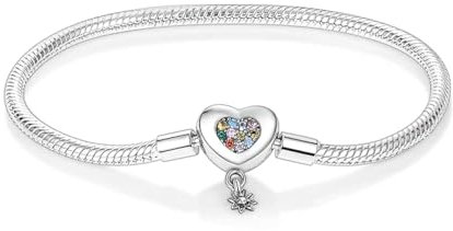 Pandach Armband Damen 925 Sterling Silber, Armbänder Moments Schlangen-Gliederarmband Armkette Valentinstag Muttertag Geburtstags Weihnachten Geschenk für Frauen Freundin Mama