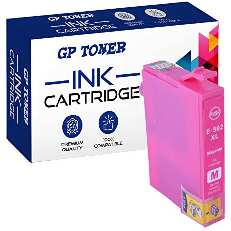 GP TONER Druckerpatronen Ersatz für Epson 502XL 502 XL Tintenpatrone für Epson XP-5100 WF-2800 WF-2860 (Magenta)