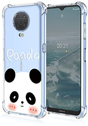 SEAHAI Hülle für Nokia G20 / Nokia G10, Bunte Schön Muster Ultra Dünn Transparent Handyhülle Weich Silikon TPU Bumper Stoßfest Case Schutzhülle - Panda