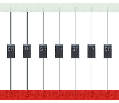 AUKENIEN SR5150 SB5150 Schottky Barrier Gleichrichter Diode 5A 150V DO-27 Axial Dioden 5 Ampere 150 Volt (Packung mit 20 Stück)
